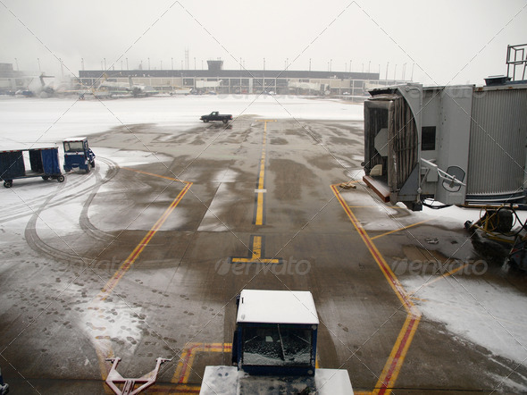 Airport Snow Storm