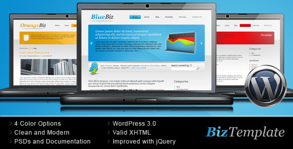 Biz Template - Business Wordpress Theme - Business Corporate