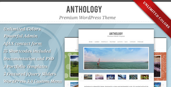 Anthology - Premium Elegant WordPress Theme - Portfolio Creative