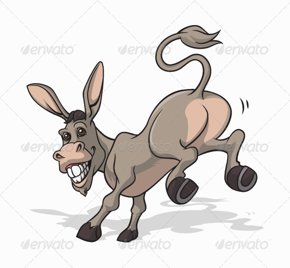 free clipart donkey kicking - photo #6