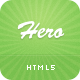 Hero - A Responsive Single Page Template - ThemeForest Item for Sale
