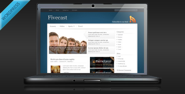Fivecast - Premium Magazine Wordpress Theme - Blog / Magazine WordPress