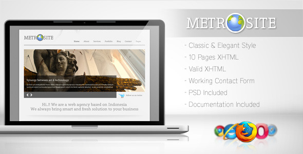 Metrosite - Classic Business Template - Corporate Site Templates