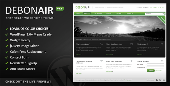 Debonair - Corporate WordPress Theme - Corporate WordPress