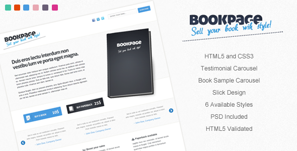BookPage - Sell your books with Style! - Marketing Corporate