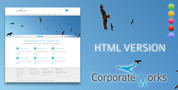 Corporate Works - HTML Version - Creative Site Templates
