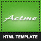 Actme - Clean and Fresh Website Template - ThemeForest Item for Sale