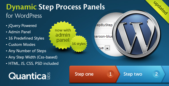 Dynamic Step Process Panels for WordPress - CodeCanyon Item for Sale