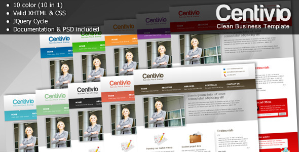 Centivio - Clean Business Template - 10 in 1 - Business Corporate