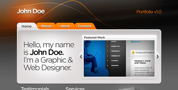 Web Designer Portfolio HTML+CSS+PSD - Portfolio Creative
