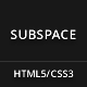 Subspace - Portfolio HTML5 Template - ThemeForest Item for Sale