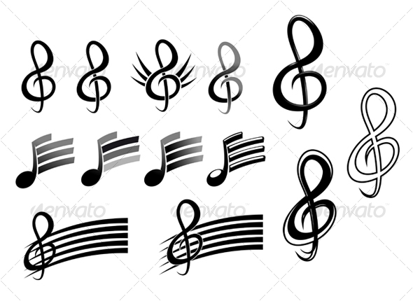 Related terms key music note musical melody symbol treble style 