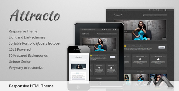 Attracto - HTML Responsive Theme - Photography Creative