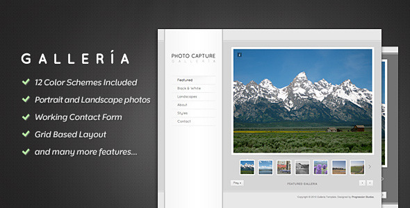 Galleria - Photography and Portfolio Template - Photography Creative