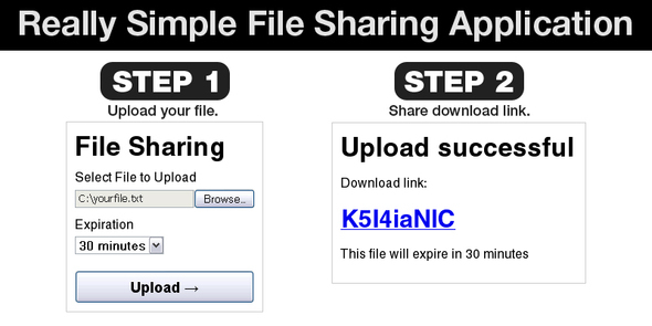 Really Simple File Sharing Web Application - CodeCanyon Item for Sale