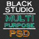 The Multi Purpose Black Studio PSD - ThemeForest Item for Sale