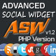 Advanced Social Widget PHP Edition - CodeCanyon Item for Sale