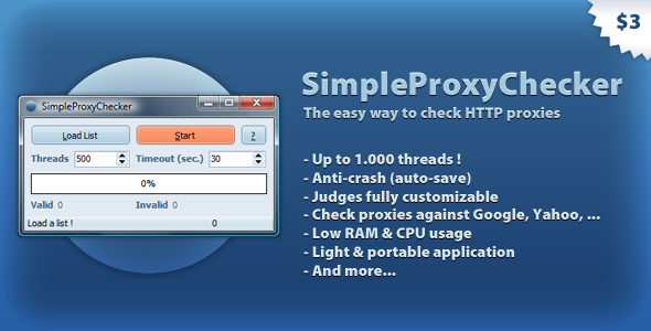 SimpleProxyChecker - The easy way to check proxies - CodeCanyon Item for Sale