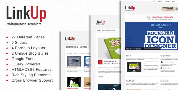 LinkUp Multipurpose HTML Template - Creative Site Templates