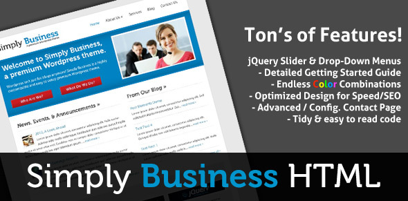 Simply Business - HTML Small Business Template - Business Corporate