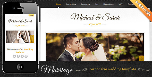 Marriage - Responsive Wedding Template - Events Entertainment