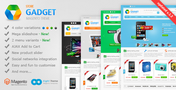 Gadget Magento Theme - Shopping Magento