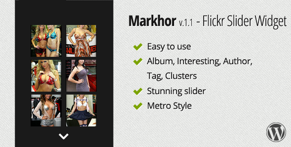 Markhor - Flickr Slider Widget - CodeCanyon Item for Sale