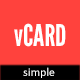 vCard Template - ThemeForest Item for Sale