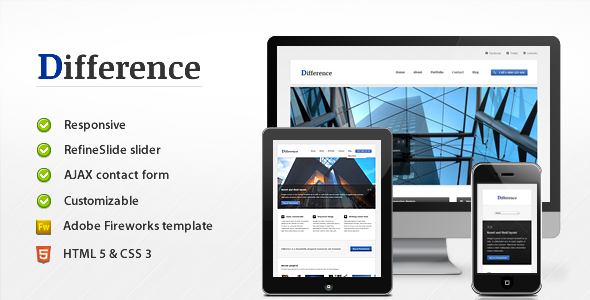 Difference - Responsive Business Template - Business Corporate