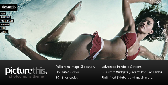PictureThis - Fullscreen Portfolio WordPress Theme - Photography Creative