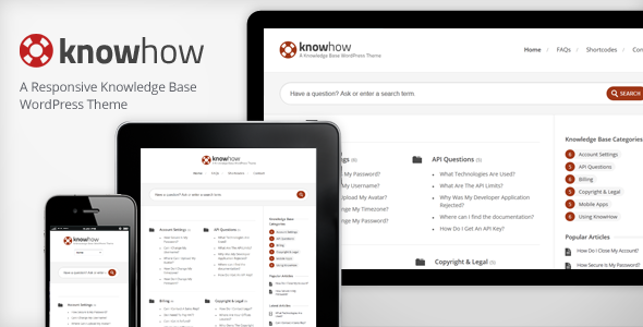 KnowHow - A WordPress Knowledge Base/Wiki Theme - Miscellaneous WordPress