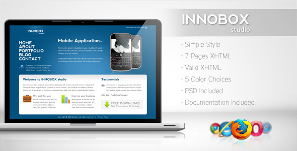 Innobox - Simple Business Template 2 - Business Corporate