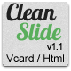 Clean Slide Responsive HTML Template / Vcard - ThemeForest Item for Sale