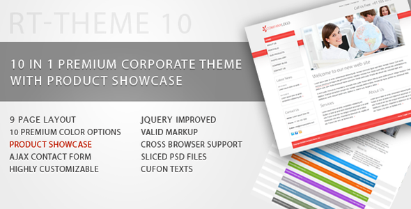 RT-Theme 10 /Business Theme with Product Showcase - Business Corporate