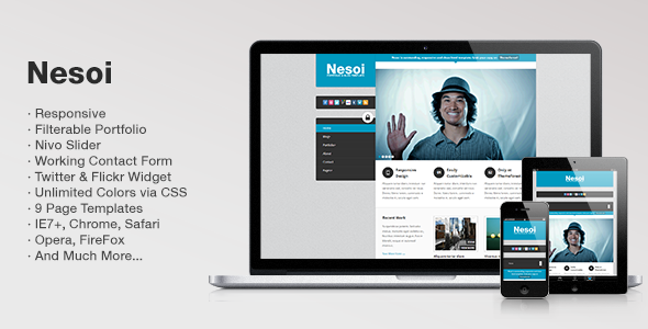 Nesoi Portfolio & Blog Template - Portfolio Creative