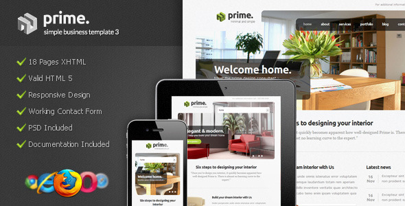Prime - Simple Business Template 3 - Corporate Site Templates