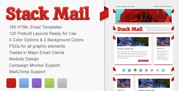 Stack Mail - Email Template - Newsletters Email Templates