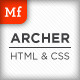 Archer HTML / CSS Website Template - ThemeForest Item for Sale