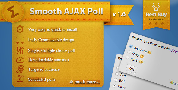 Smooth Ajax Poll - CodeCanyon Item for Sale