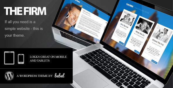 The Firm - Simple Company WordPress Theme - Business Corporate