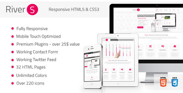 Rivers Responsive Premium Multipurpose HTML5 - Creative Site Templates