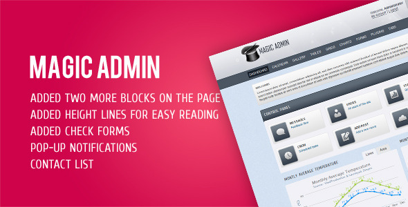 Magic Admin - Admin Premium Template - Admin Templates Site Templates