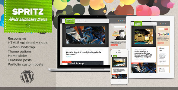Spritz HTML5 Responsive Theme - Blog / Magazine WordPress