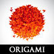 Origami - Japan Flag Red Sun