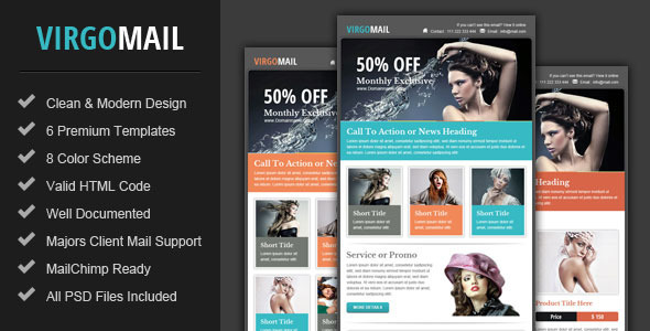 Virgomail - Email Marketing & Newsletter Template - Email Templates Marketing