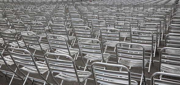 Empty outdoor seats