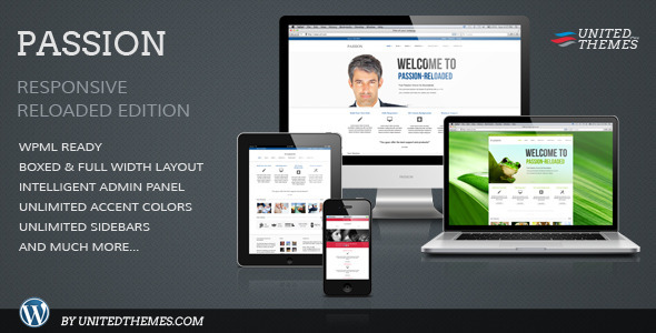 Passion Reloaded Responsive WordPress Theme - Business Corporate