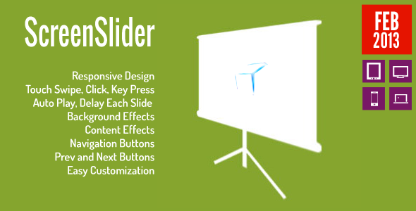 ScreenSlider - Reponsive Touch Presentation - CodeCanyon Item for Sale
