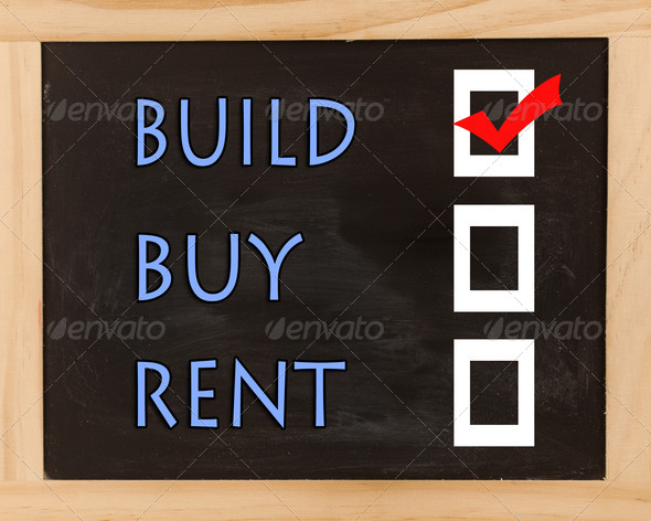 Build Buy Rent Chalkboard