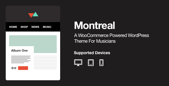 Montreal - WooCommerce Powered Music Theme - WooCommerce eCommerce
